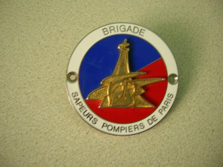 Plaque officielle de la bspp